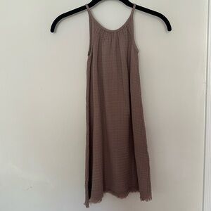 Go Gently Nation girls gauze maxi  sundress in mauve - size 4T